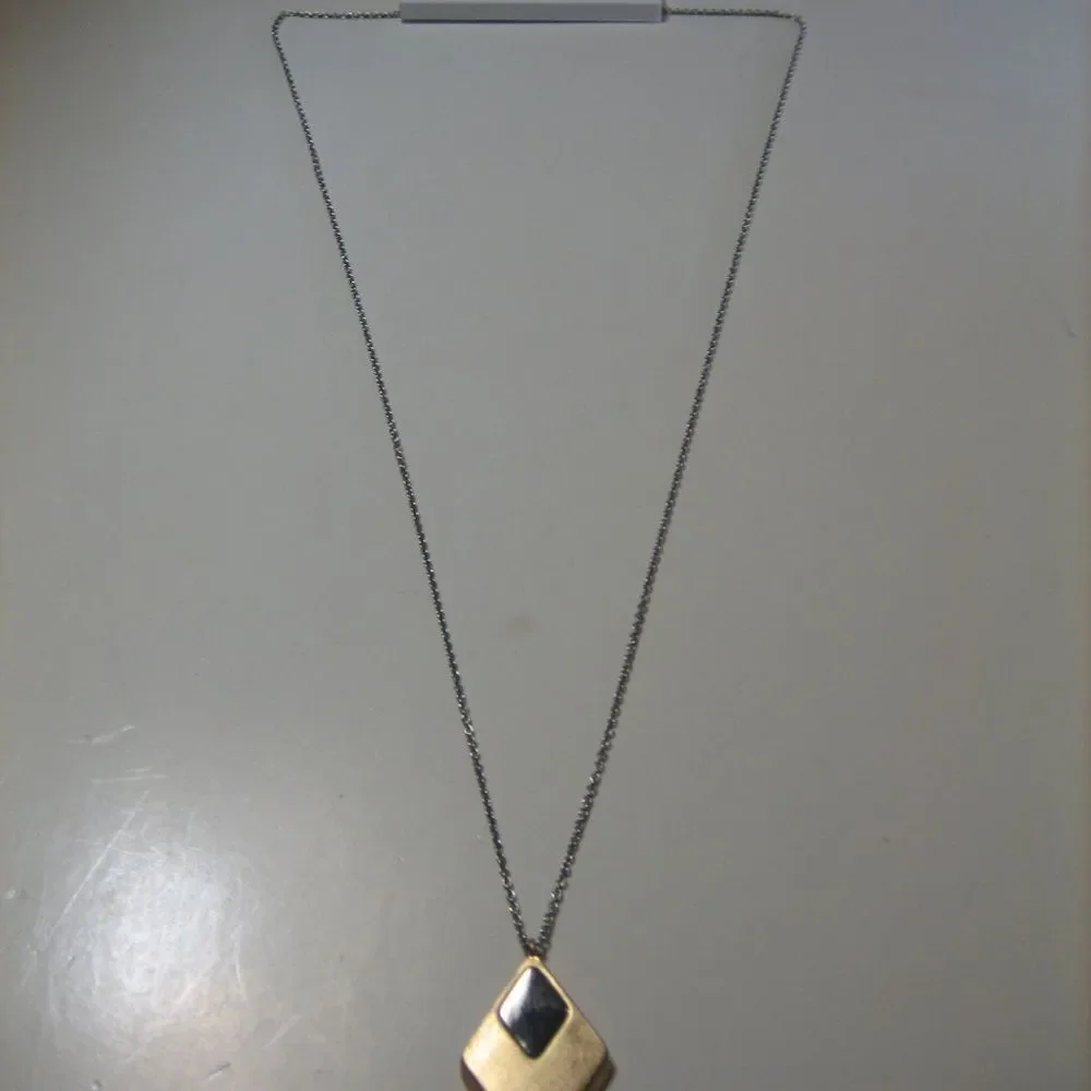Ann taylor LOFT Gold Silver Pendant Necklace NWT 39.50